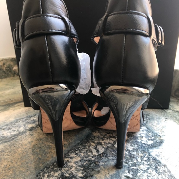 LAMB Strappy Sandal Black High Heel - Picture 3 of 8